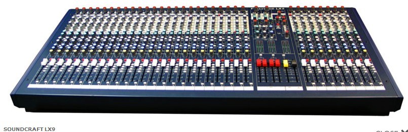 英国SOUNDCRAFT LX9 七组真实母线的实况演出级调音台